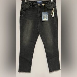 NwT DEMOCRACY Hi Rise SKINNY Black JEANS Women 8